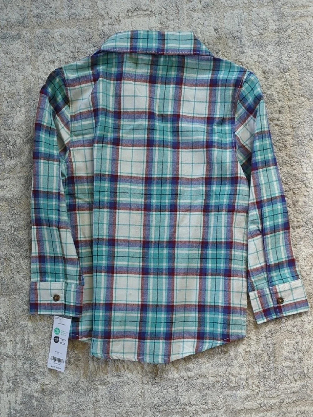NWT Carter's Plaid Button-Down Shirt Size 5T